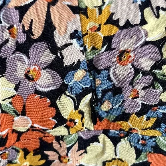 Floral Multicolor Fall Nursing Maxi Dress size S - Picture 5 of 8